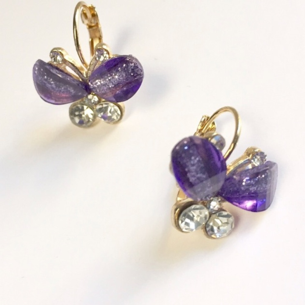 🌃Purple Butterfly Earrings